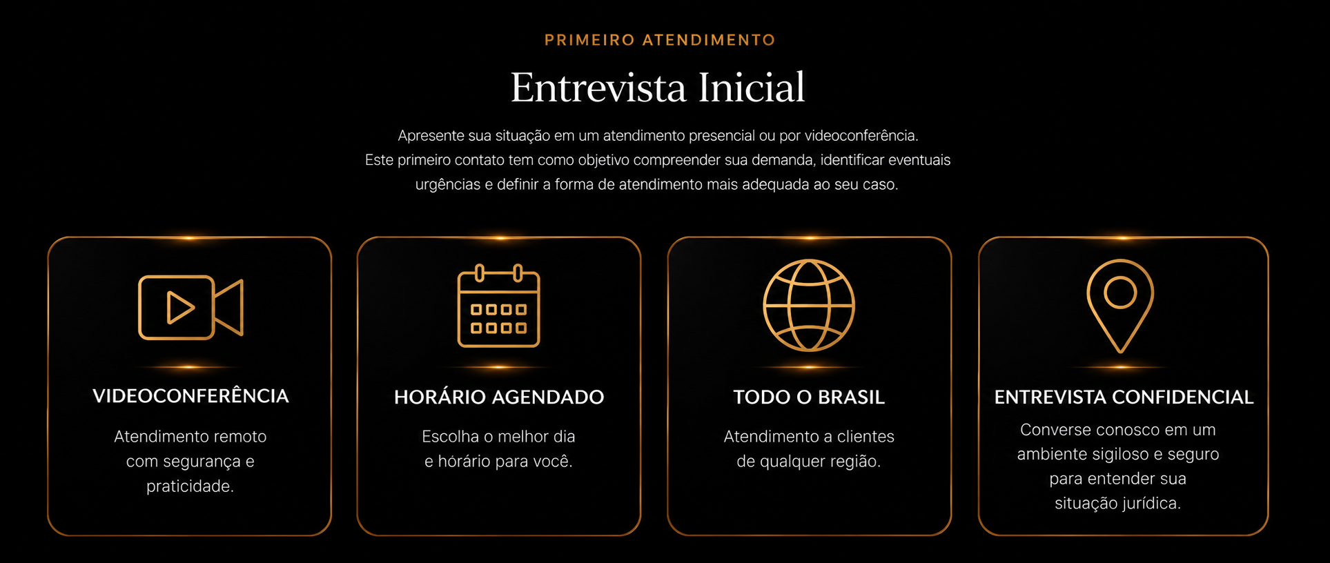 Modalidades de atendimento